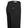 Slim-fit business casual dress pants for men in black and navy, perfect for office attire and formal occasions.