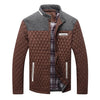 Winter's Whisper jacket displayed on a hanger, highlighting its sleek appearance.