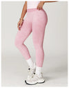 Black and white patterned seamless leggings for stylish workouts.