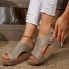 Elegant women's footwear with medium wedge and refined silhouette