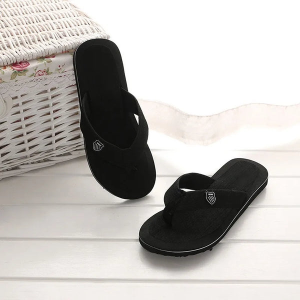 Men's poolside flip flops with advanced slip-resistant tread