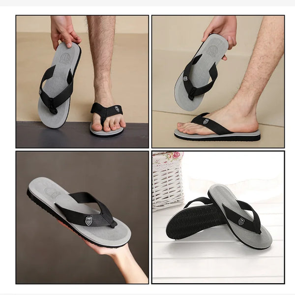 Summer sandals for men featuring low-profile elevation