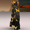 Effortless Elegance V-Neck Chiffon Maxi Dress