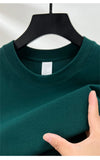 Pure cotton solid tee perfect for warm weather comfort