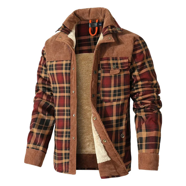 Men's sherpa coat: Winter's Embrace Jacket with a cozy fit for chilly days.
