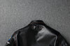 Front view of the Vintage A2 leather flight jacket highlighting its sleek design.