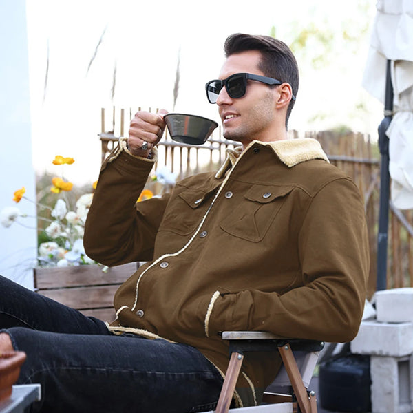 Durable winter jacket showcasing a polished fit, perfect for casual wear.