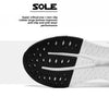 Top view of breathable off-road shoes showing nylon lining construction
