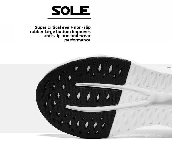 Top view of breathable off-road shoes showing nylon lining construction