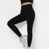 Durable full-length leggings in charcoal, featuring a smooth seamless design.