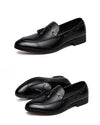 Close-up of the slip-on design of the loafers, emphasizing comfort and ease.