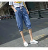 High-waist harem jeans with loose silhouette and versatile spring summer design
