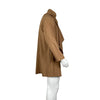 Men's vintage cotton trench jacket with scarf collar in navy, perfect for spring outings and stylish casual wear.