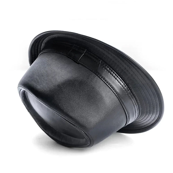 Unisex bowler hat styled with accessories, enhancing its chic appearance.