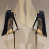 Fashion pumps in black PU leather, perfect for upscale attire.