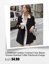 Natural cotton-linen stand collar coat perfect for transitional spring weather