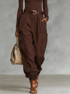 Loose casual summer overalls featuring button-fly closure and comfortable regular fit silhouette