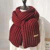 Unisex winter scarf in a solid color, perfect for any outfit.