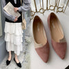 Effortless Grace Knitted Pointed Toe Ballet Flats