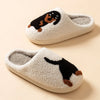 Indoor dog slippers with cloud-like comfort and playful animal design for lounging