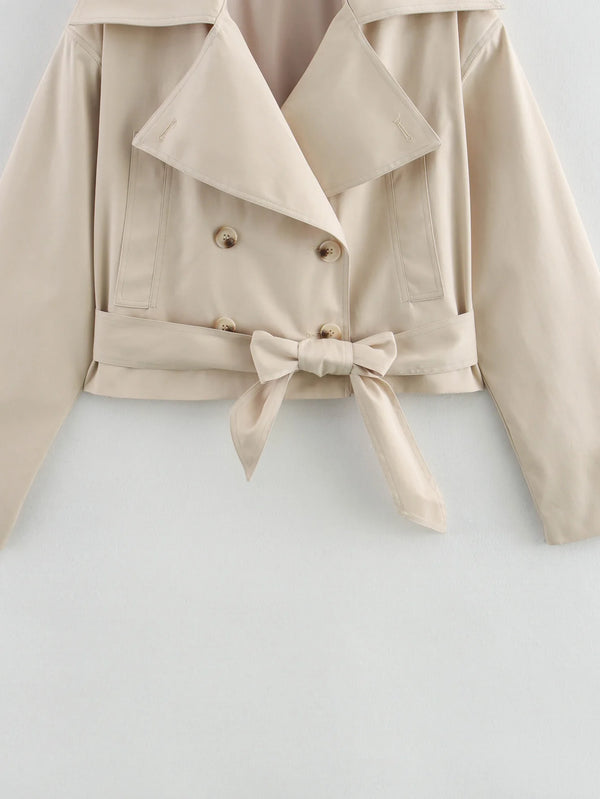 Sophisticated outerwear coat with classic British-inspired design