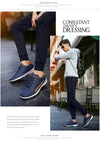 Breathable men's sneakers with Italian leather upper and non-slip outsole design