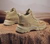 Side view of boots highlighting their ankle support and comfort.