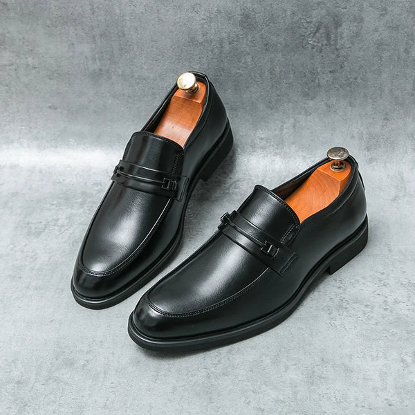 Durable rubber outsole loafers designed for dynamic lifestyles.
