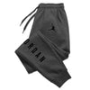 Breathable running pants in printed design perfect for fall and winter fitness