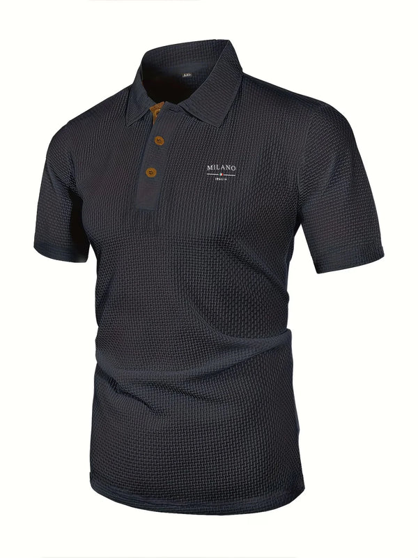 Casual men's polo with short sleeves perfect for summer wear