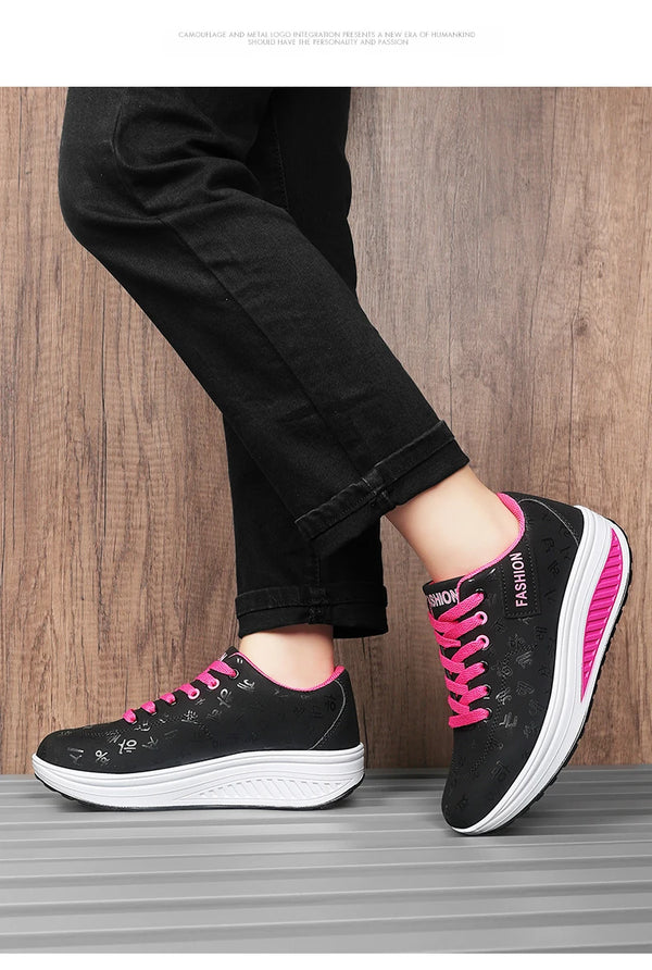 Chunky sole platform sneakers for confident everyday strides