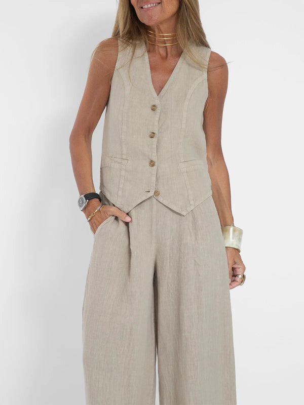 Radiant Summer Suit in a modern office setting, perfect for business meetings.