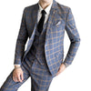 Slim fit men's suit made from polyester and viscose blend for comfort and elegance.