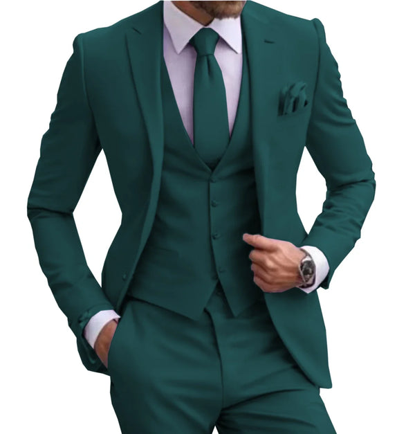 Men's 3-piece suit in lilac, ideal for sophisticated events and weddings.