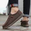 Men's slip-on footwear with cotton lining and breathable upper