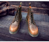 Men's road boots crafted from high-quality genuine leather.