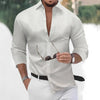 Stylish Gold Print Men's Casual Shirt in full sleeve, perfect for all-season wear and versatile outfits.