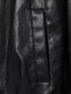 Chic faux leather bomber jacket for women, perfect for autumn fashion and versatile layering with a stylish turtleneck collar
