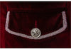 Elegant Men's Medieval-Style Trench Coat in black, blue, and burgundy, featuring a single-breasted design and stand collar.