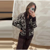 Fall knitwear cardigan with Fair Isle pattern and tie waist feature