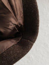 Polyester belted outerwear with smooth zipper and comfortable drape