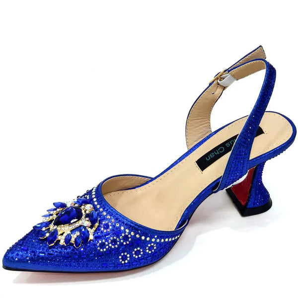 Elegant embellished sandals with crystal accents for special celebrations