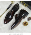 Black leather Oxfords with a pigskin lining for breathability.
