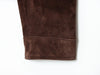 Effortless brown zip-front jacket built for movement with spacious pockets