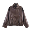 Women's fall and spring jacket with effortless single-breasted closure