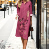 Contemporary shirt dress with striking 3D printed pattern and regular fit