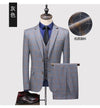 Three-piece suit with a sophisticated design, perfect for weddings and corporate events.