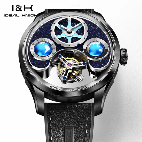 Global Voyager watch displayed on a wrist, emphasizing elegance.