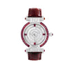 Sophisticated watch design with a robust stainless steel and leather combination.