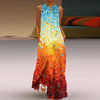 Effortless Elegance V-Neck Chiffon Maxi Dress